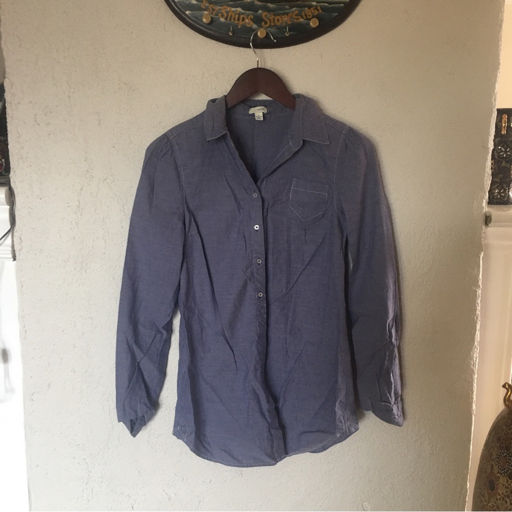 Anthropologie Odille Chambray Button down Shirt
